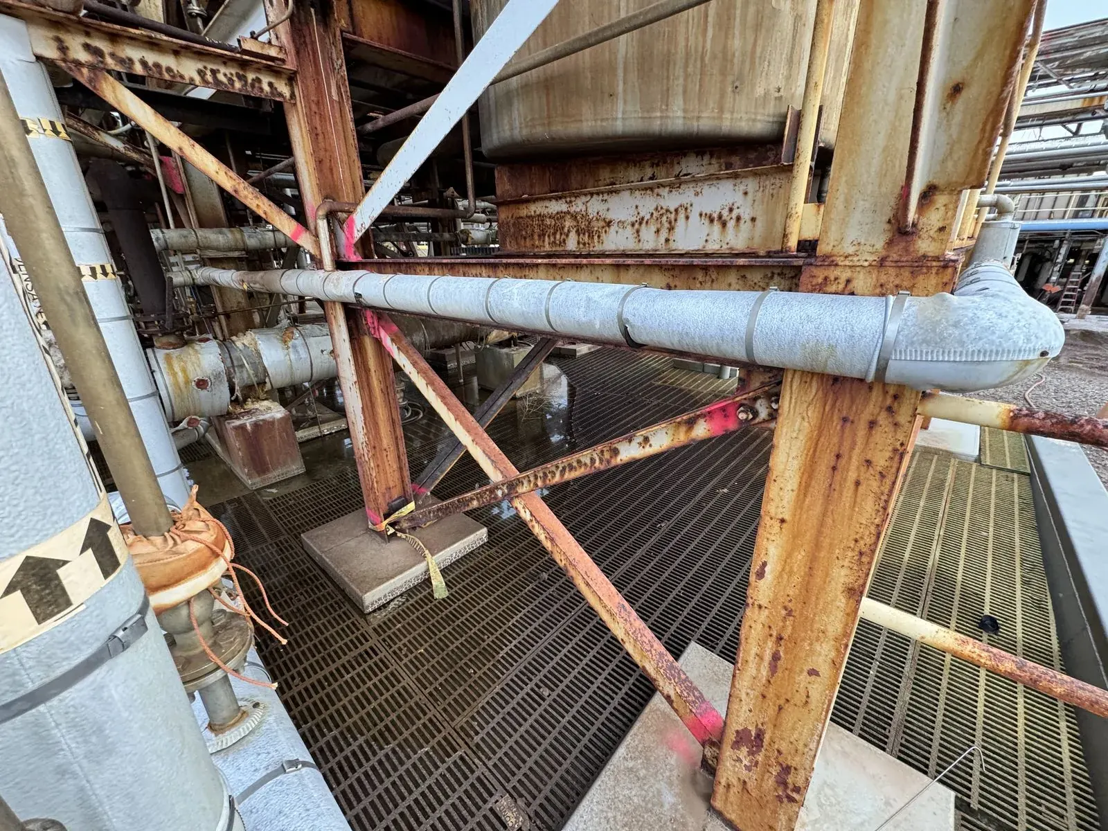 Lead Paint Removal at Industrial Plant — Before