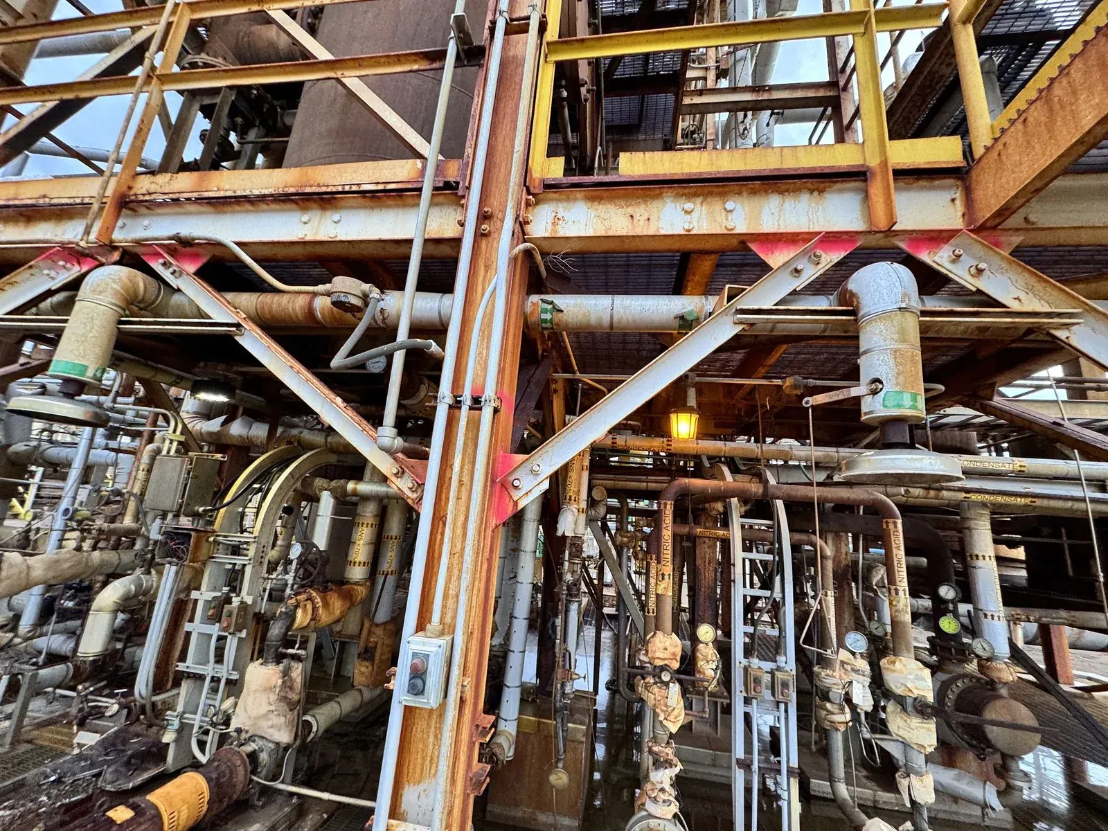 Lead Paint Removal at Industrial Plant — Before