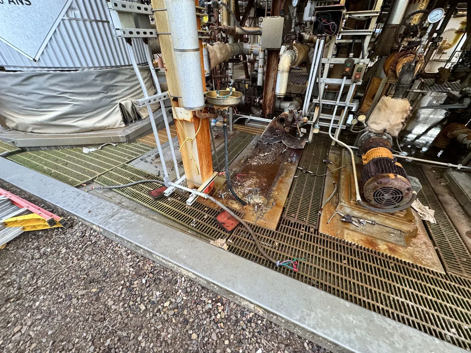 Lead Paint Removal at Industrial Plant — Before