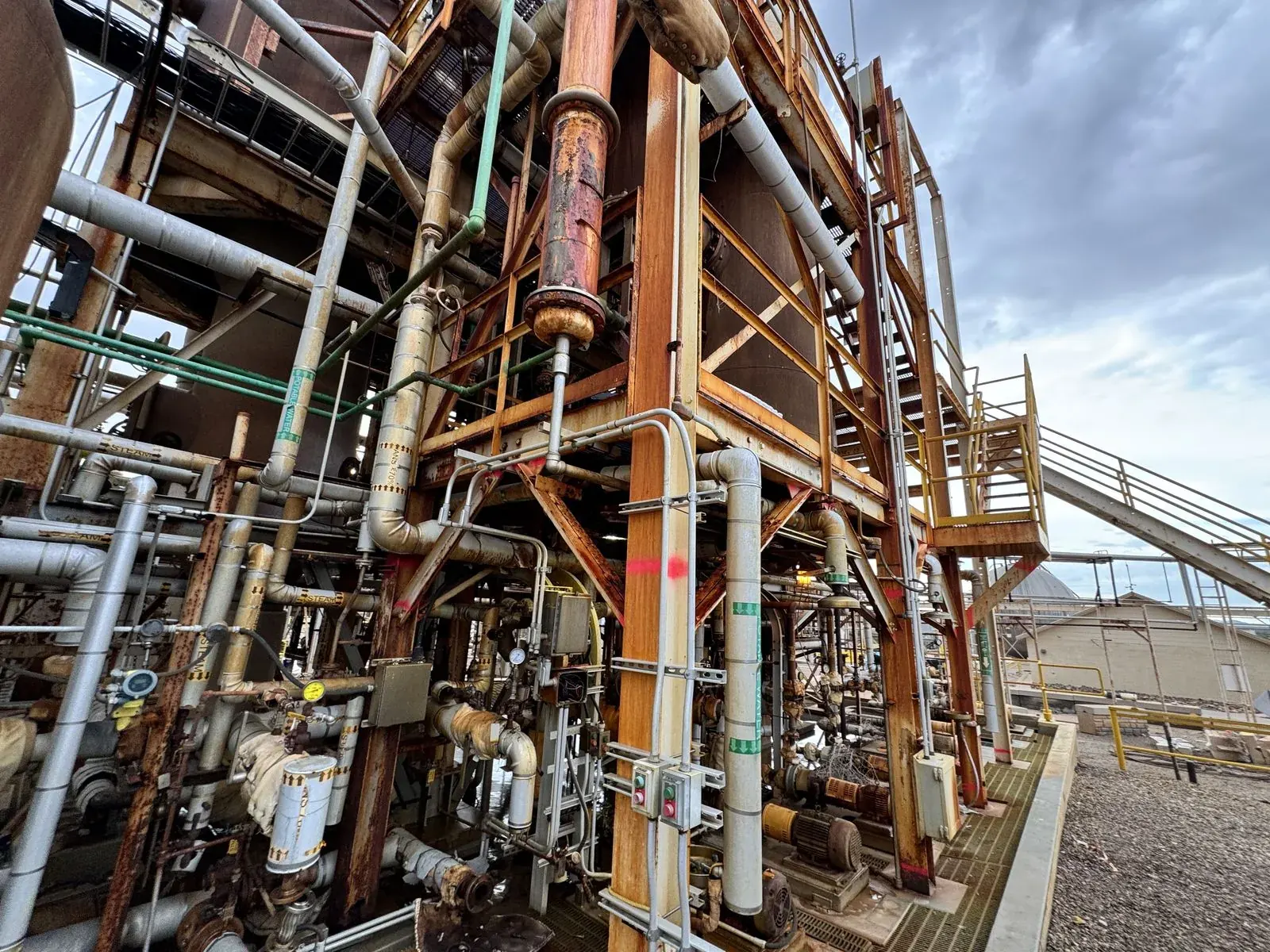 Lead Paint Removal at Industrial Plant — Before