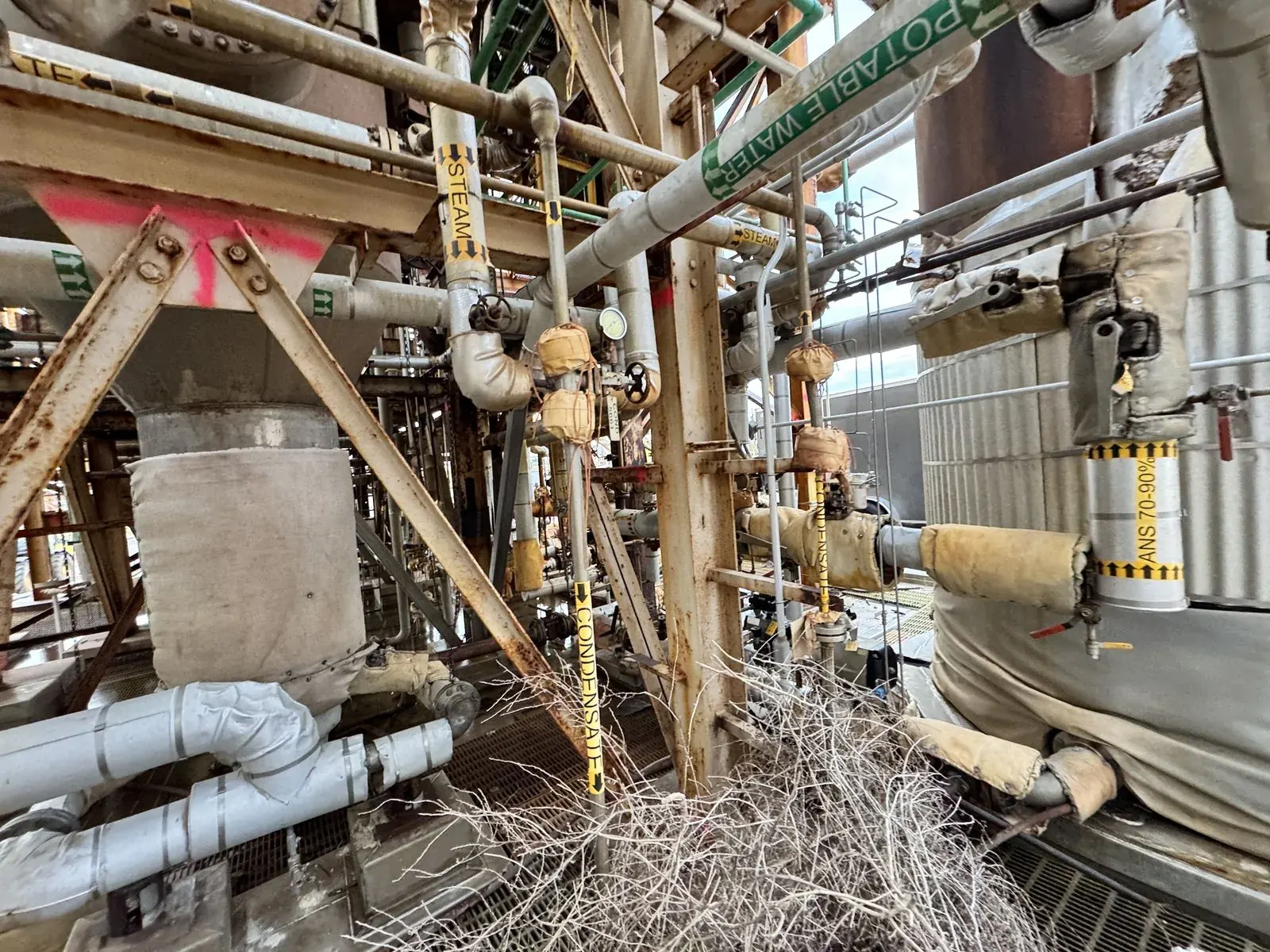 Lead Paint Removal at Industrial Plant — Before