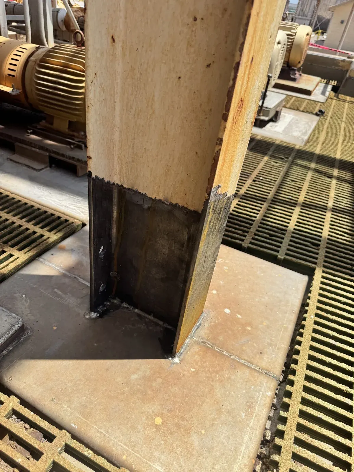 Lead Paint Removal at Industrial Plant — During / After