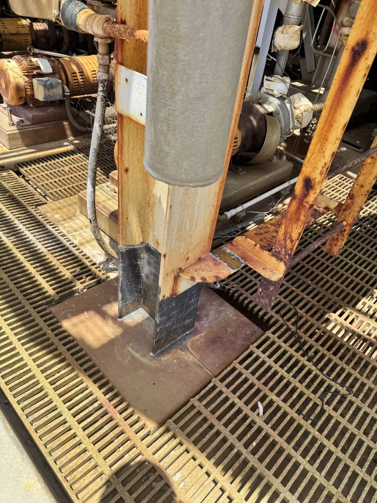 Lead Paint Removal at Industrial Plant — During / After