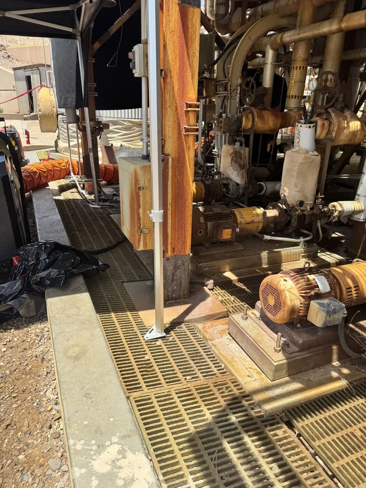 Lead Paint Removal at Industrial Plant — During / After