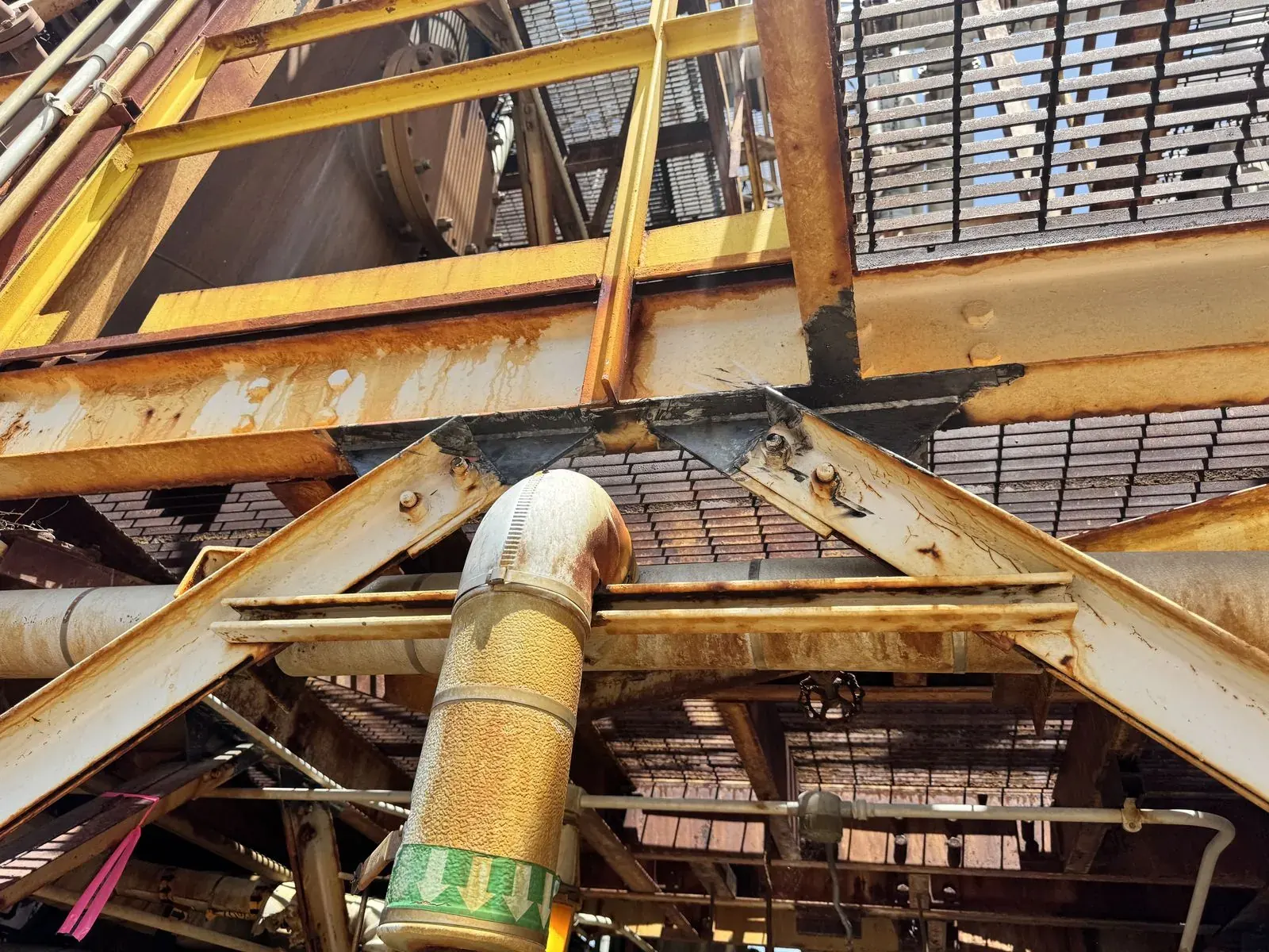 Lead Paint Removal at Industrial Plant — During / After