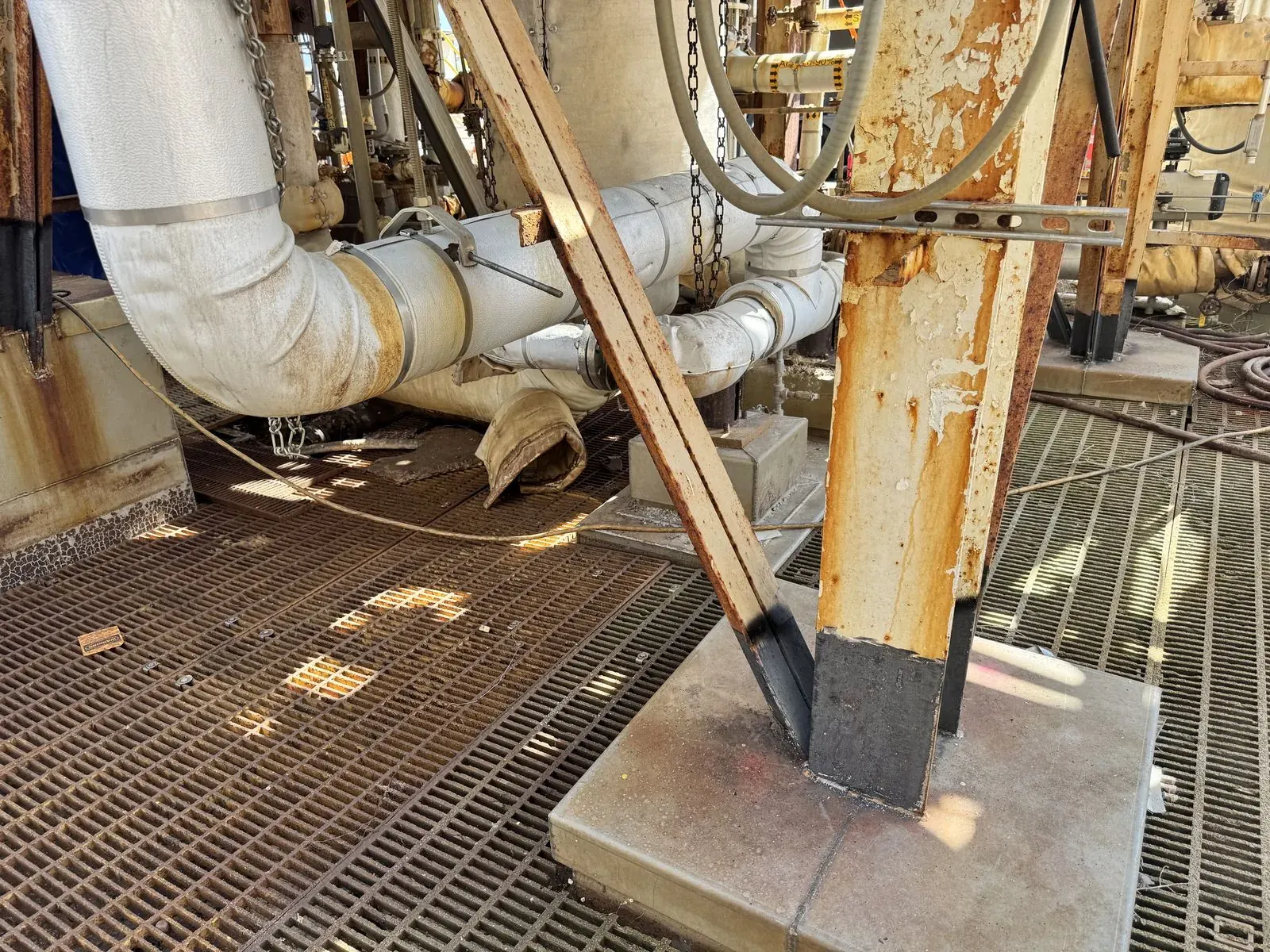 Lead Paint Removal at Industrial Plant — During / After