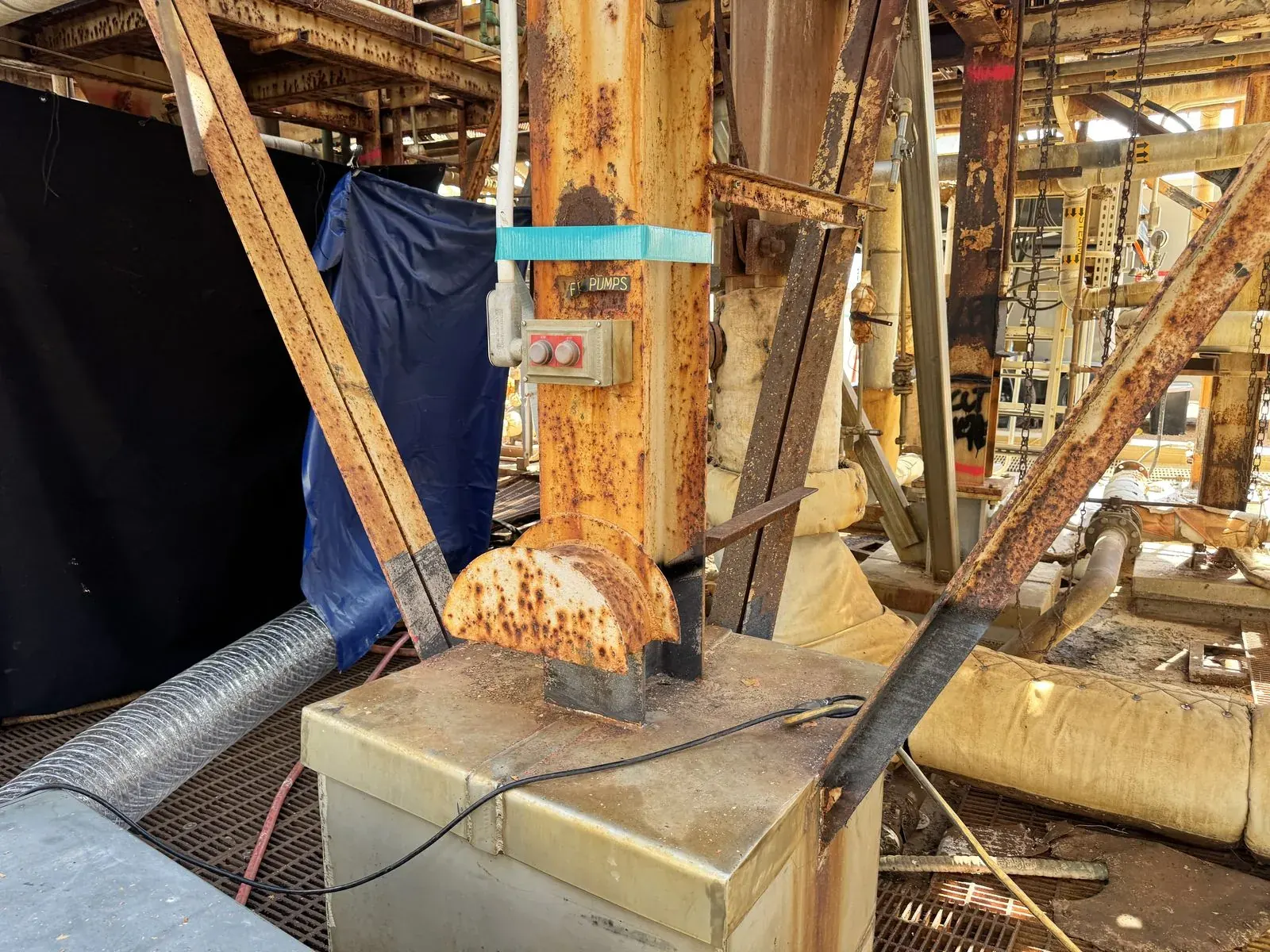 Lead Paint Removal at Industrial Plant — During / After